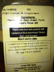 Cajun spice ingredients