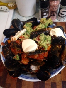 dinner - sabrina n mussels